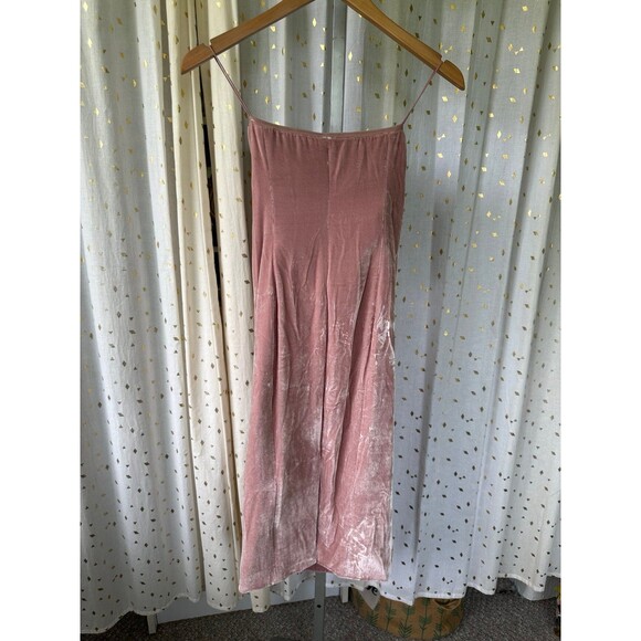 5a7 Cinq a Sept NWT Marceau Strapless Velvet Ruffle Sheath Midi Dress Back Slit - Picture 8 of 12